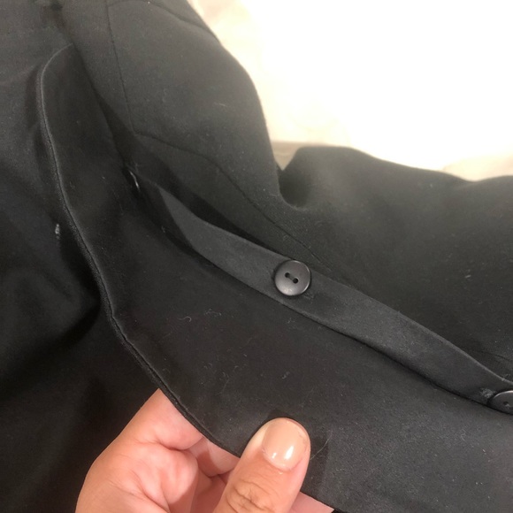 Theory Black Blazer Jacket with Detachable Hood and Drawstring Size: Medium - Picture 11 of 12